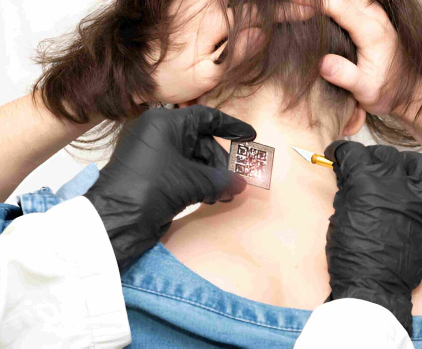 Back Dermal Piercing
