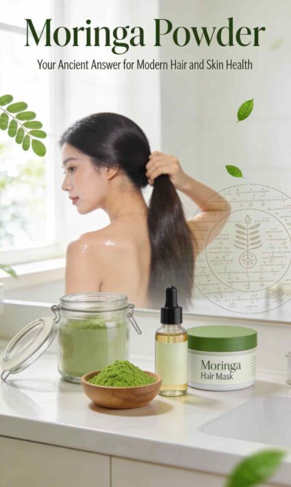 moringa powder for modern hair and skin health